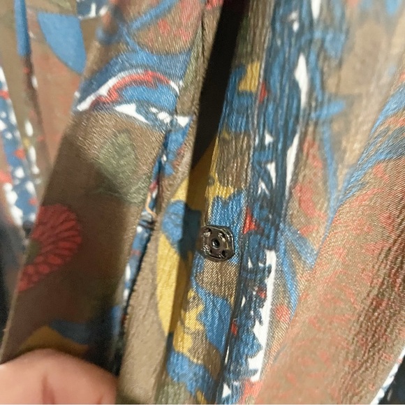 Alex Colman Vintage Brown Medium A Line 50s 60s Button Front Day Dress MIDI - Picture 8 of 10